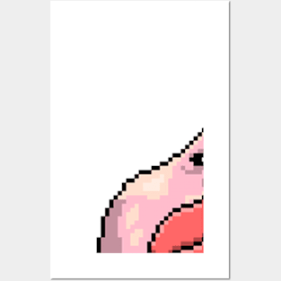 Pixel Blobfish (Front) Posters and Art